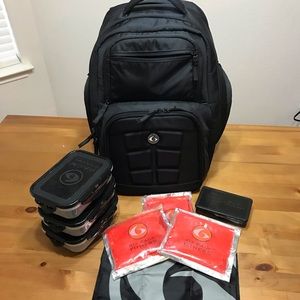 Six Pack Fitness meal prep backpack, EUC